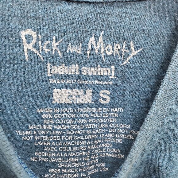 Adult Swim Rick & Morty Teal Pickle Rick Large Graphic Tee Men's Unisex Size S - Picture 3 of 5